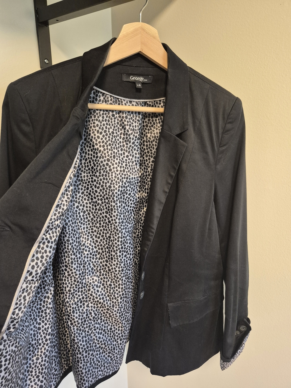 George Black Women's Blazer with Patterned Lining